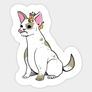 Fancy Floral French Bulldog Sticker